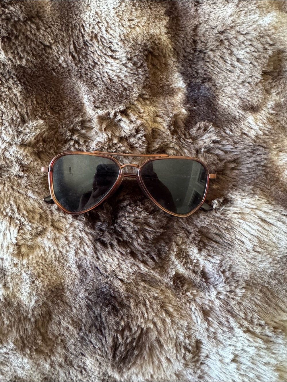 Aviator Sunglasses with Brown Tortoiseshell Frame